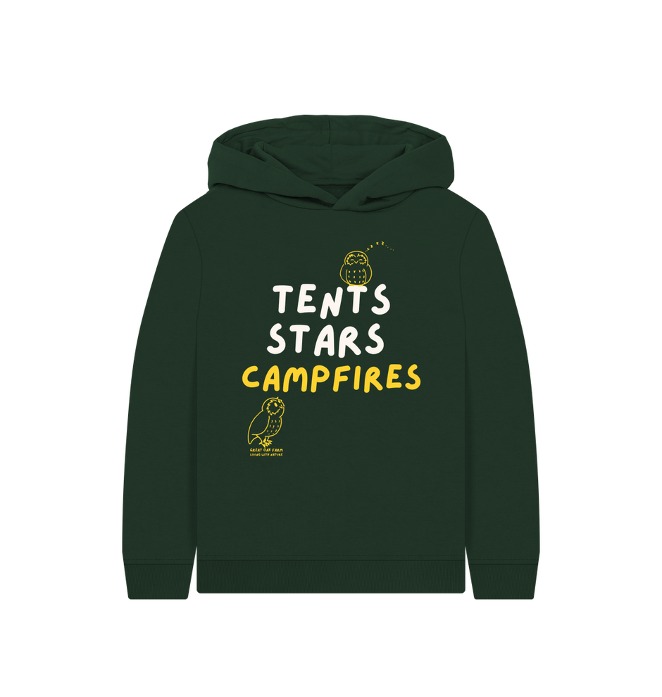 Evergreen Printed Kids Hoodie Front