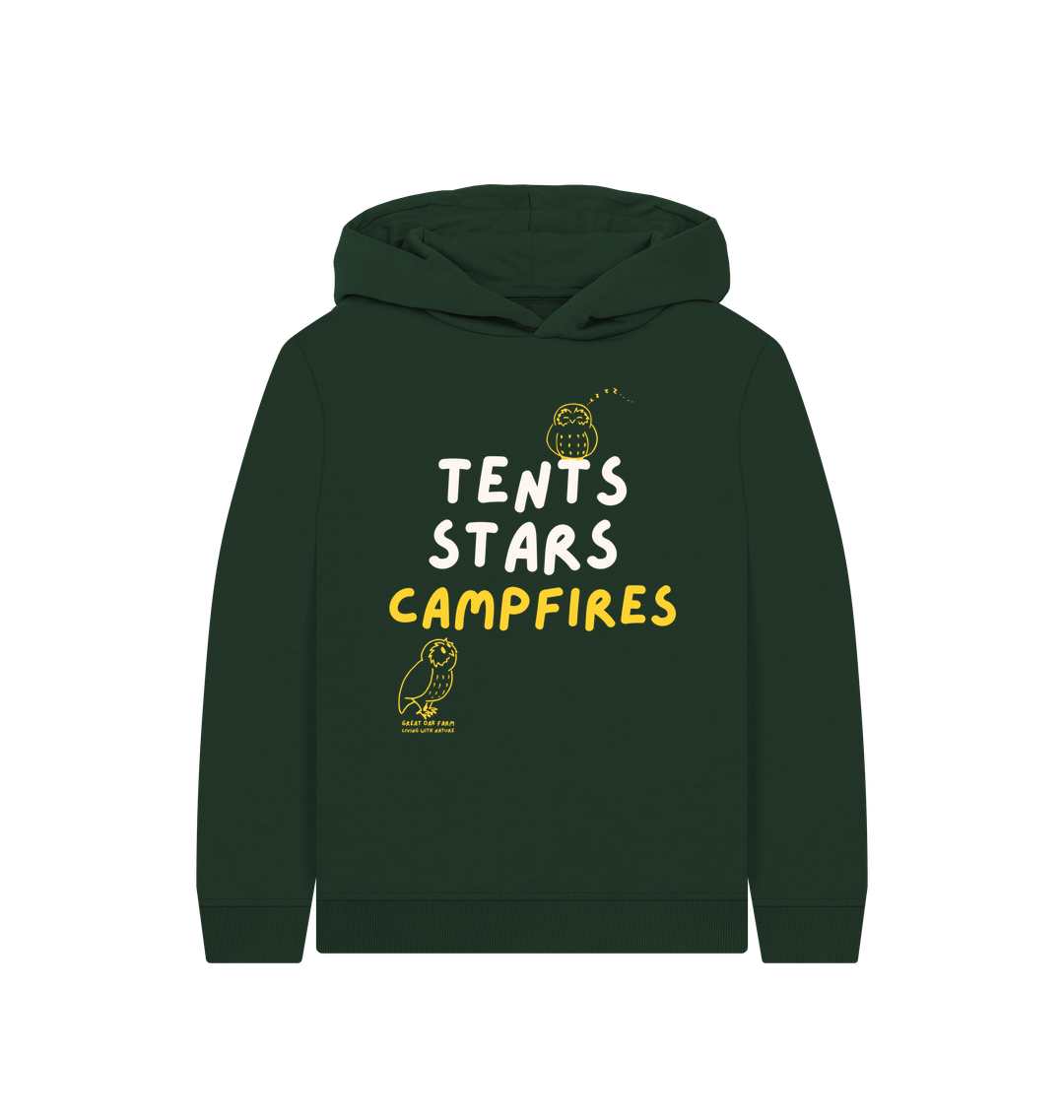 Evergreen Printed Kids Hoodie Front