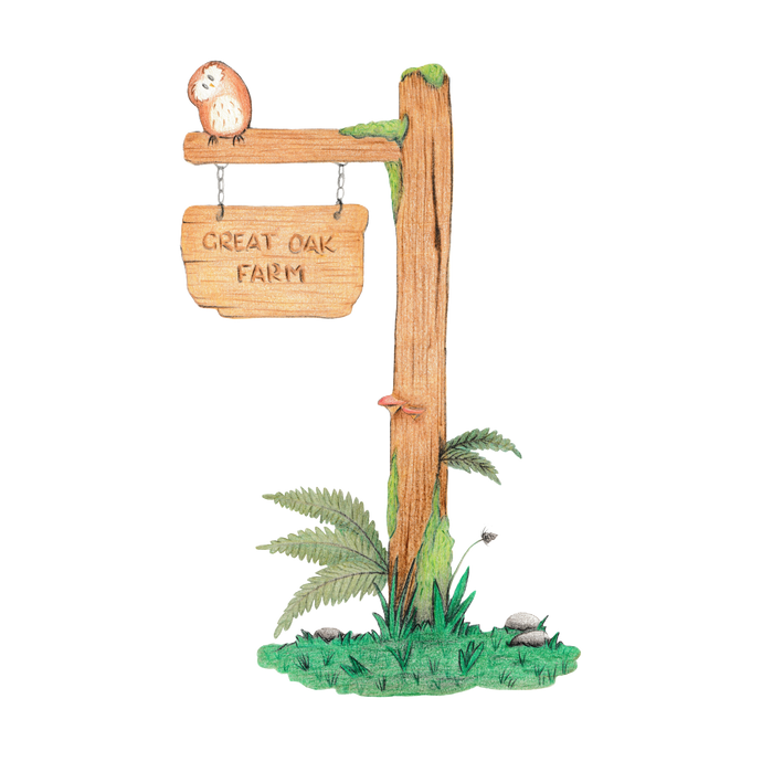 Great Oak Farm Signpost