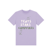 Great Oak Farm Lilac Tents Stars Campfires T-shirt
