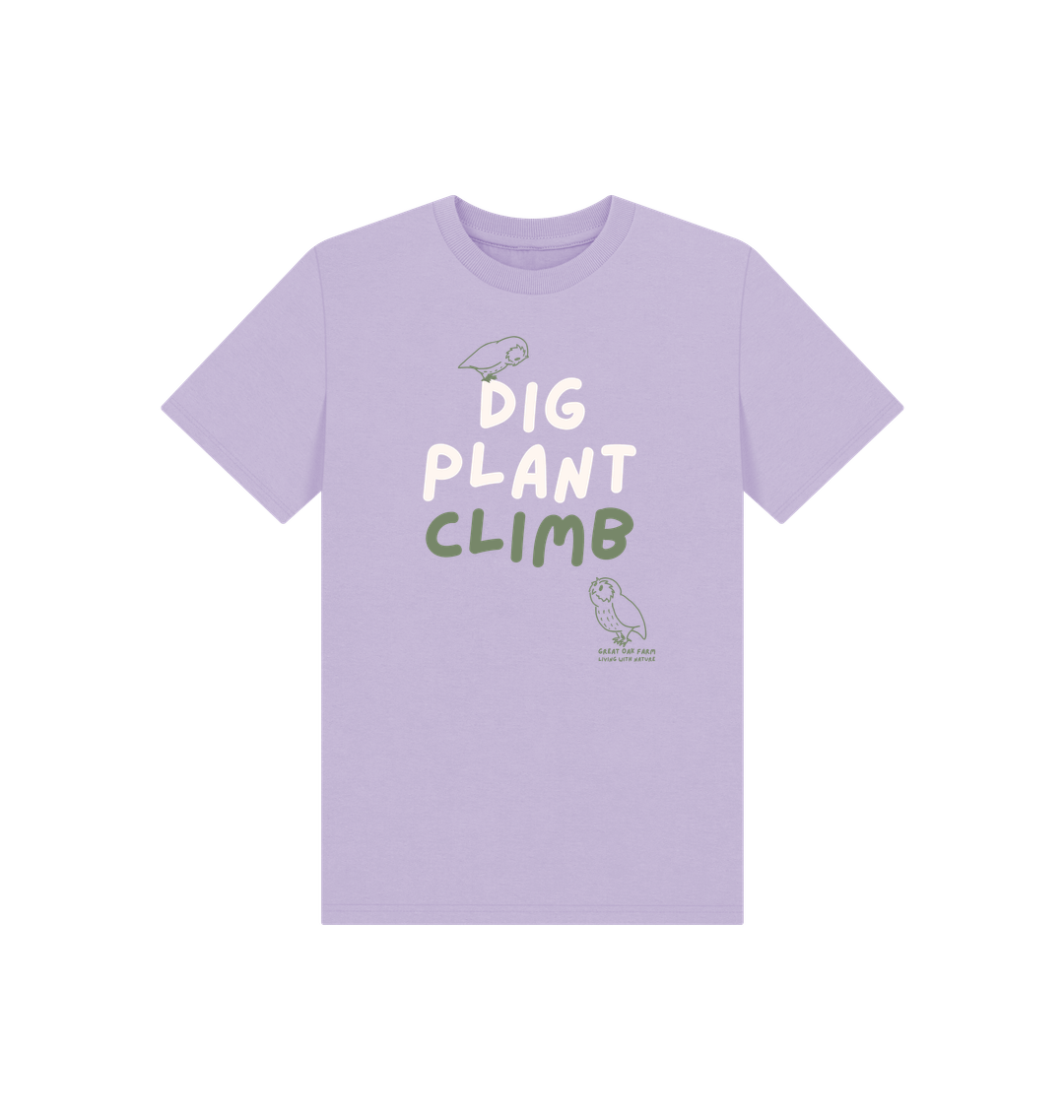 Great Oak Farm Lilac Dig Plant Climb T-shirt