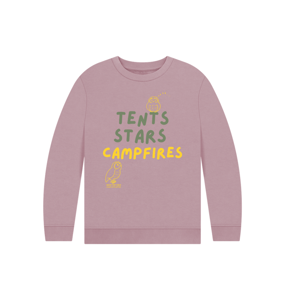 Great Oak Farm Mauve Tents Stars Campfires Jumper