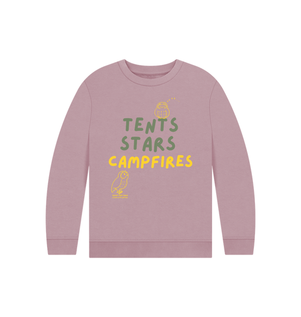 Great Oak Farm Mauve Tents Stars Campfires Jumper