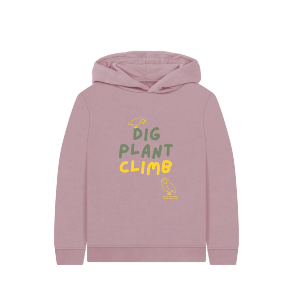 Great Oak Farm Mauve Dig Plant Climb Hoodie