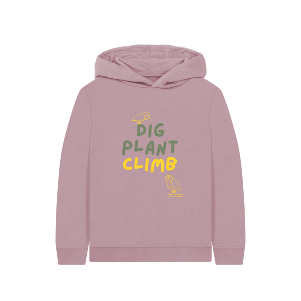 Great Oak Farm Mauve Dig Plant Climb Hoodie