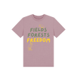 Great Oak Farm Mauve Fields Forests Freedom T-shirt