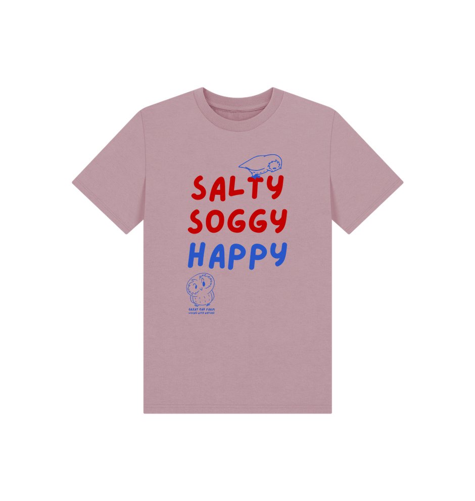 Great Oak Farm Mauve Salty Soggy Happy T-shirt
