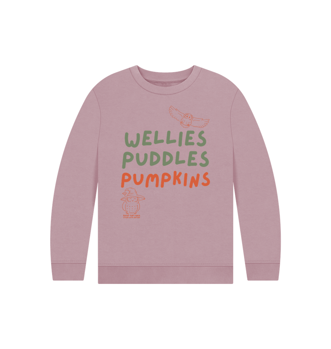 Great Oak Farm Wellies Puddles Pumpkins Jumper
