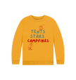 Great Oak Farm Mustard Tents Stars Campfires Jumper