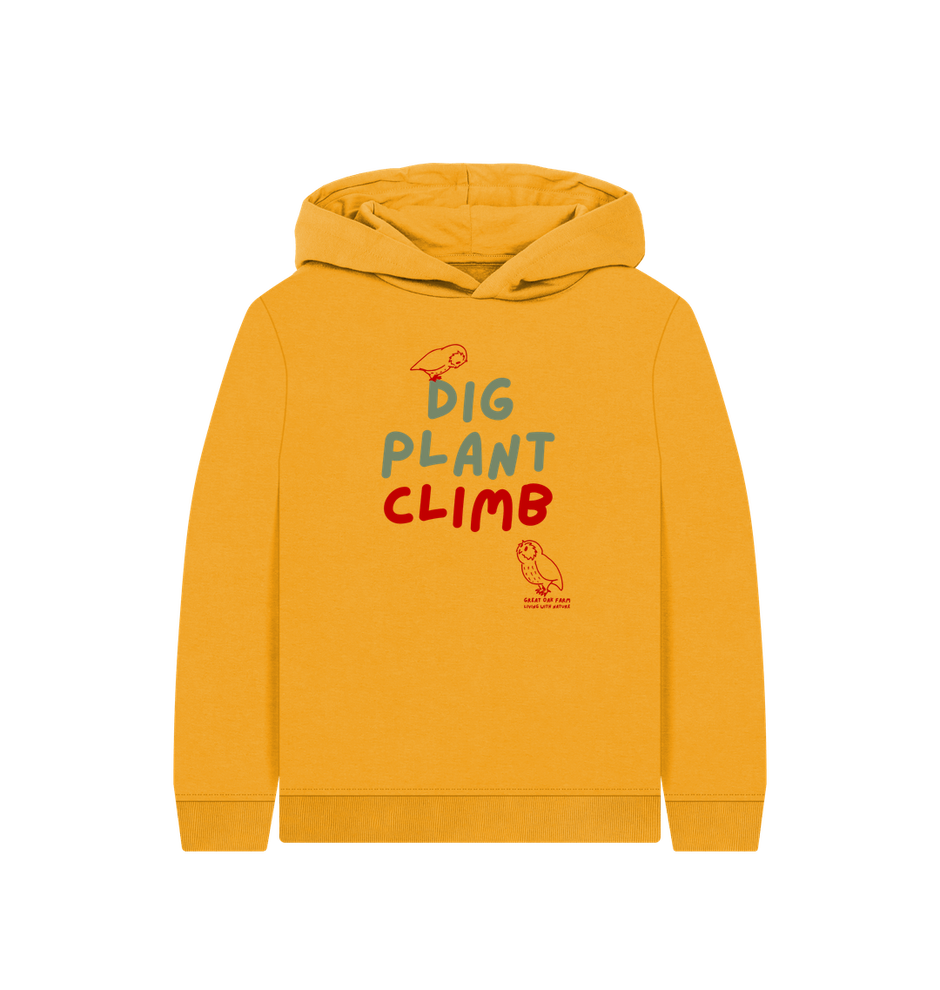 Great Oak Farm Mustard Dig Plant Climb Hoodie