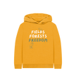 Great Oak Farm Fields Forest Freedom Mustard Hoodie