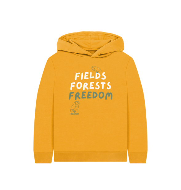 Great Oak Farm Fields Forest Freedom Mustard Hoodie