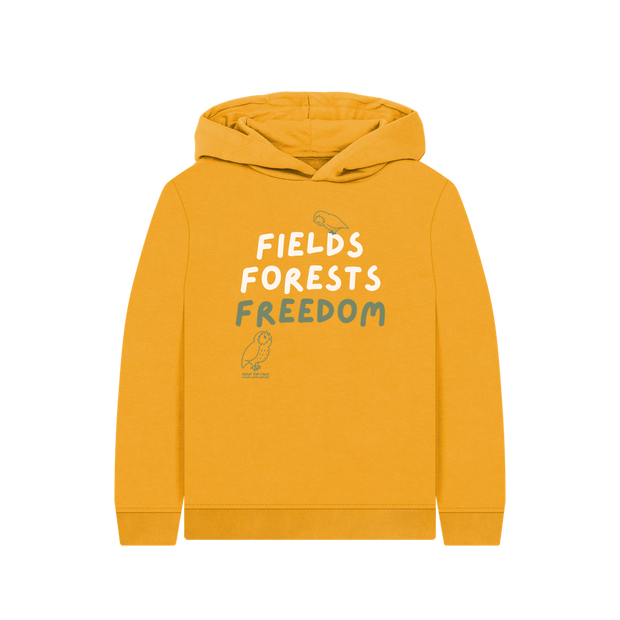 Great Oak Farm Fields Forest Freedom Mustard Hoodie