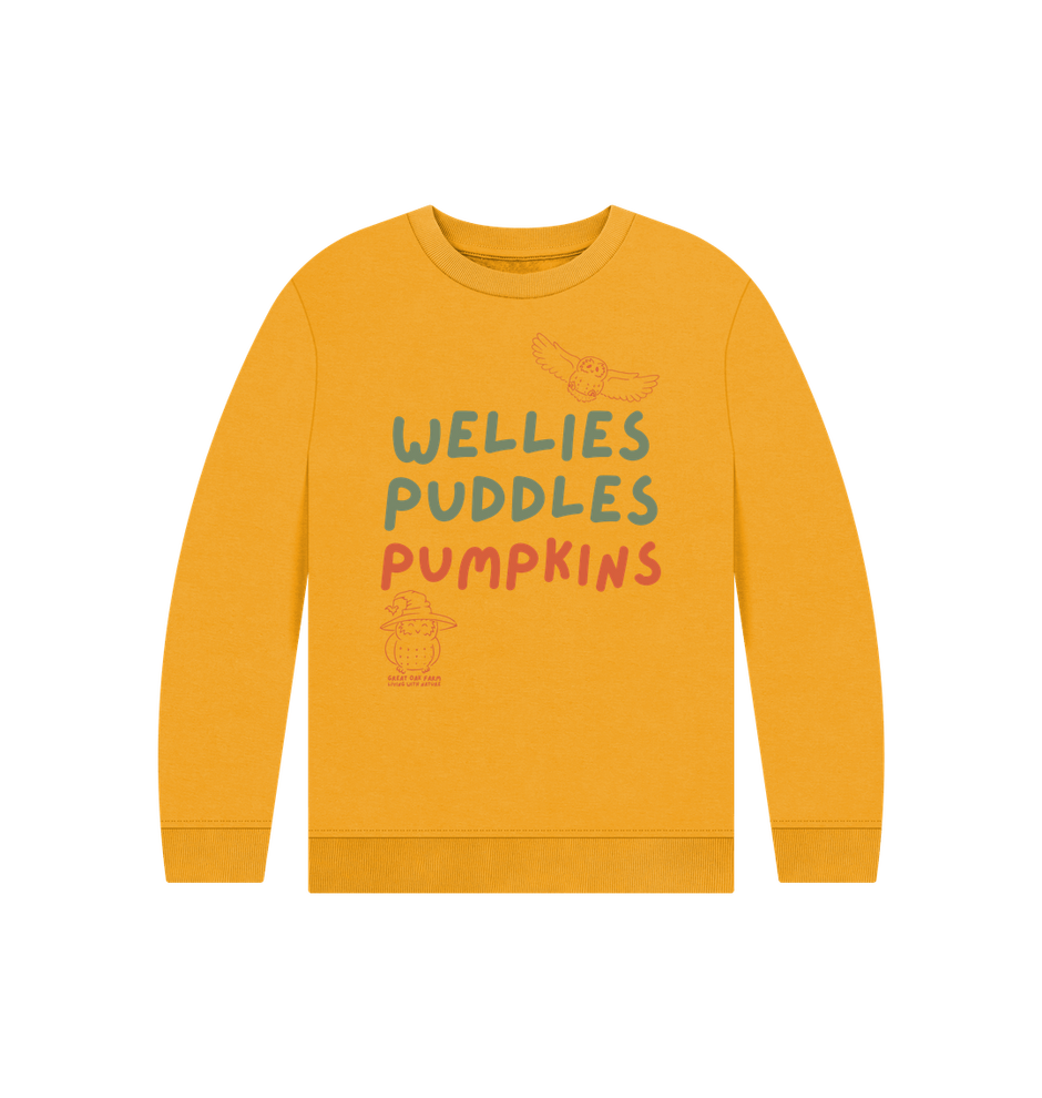 Great Oak Farm Wellies Puddles  Pumpkins Jumper