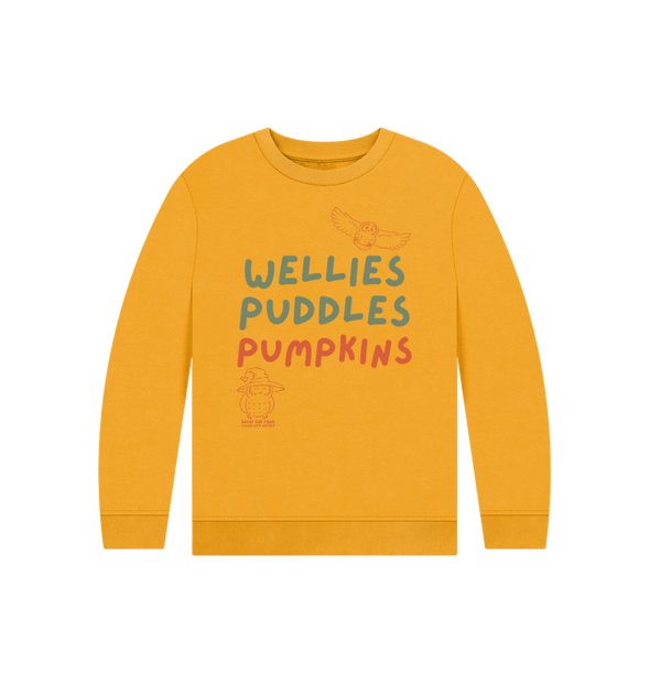 Great Oak Farm Wellies Puddles  Pumpkins Jumper