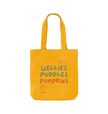 Great Oak Farm Mustard Wellies Puddles Pumpkins Tote