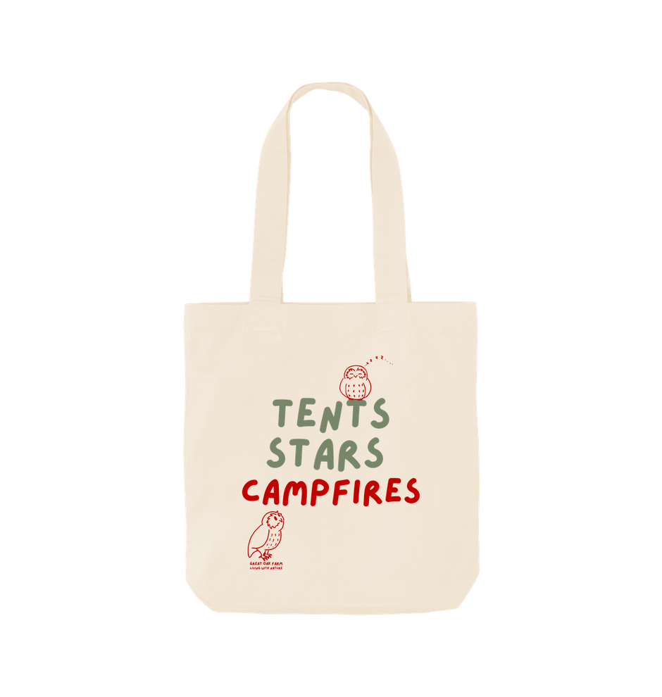 Great Oak Farm Natural Tents  Stars Campfires Tote