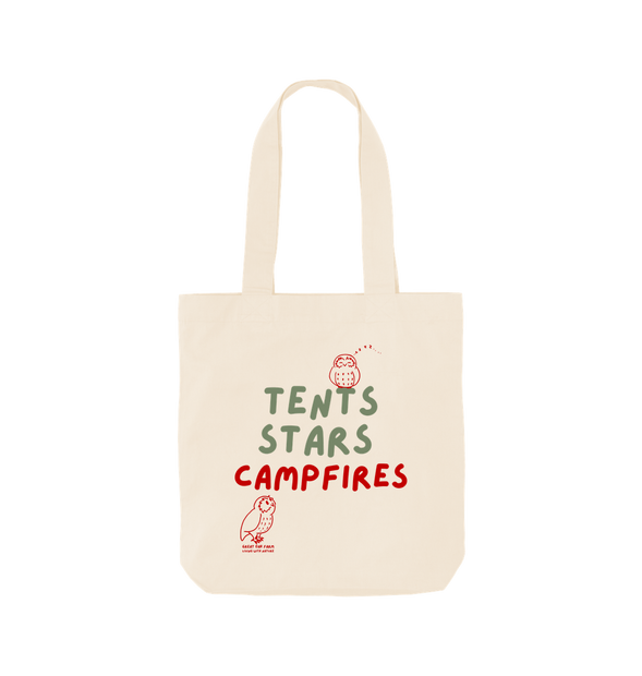 Great Oak Farm Natural Tents  Stars Campfires Tote