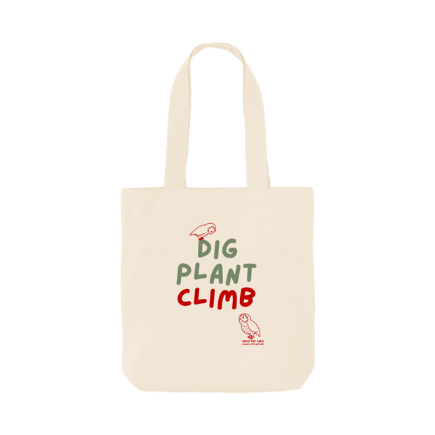 Great Oak Farm Dig Plant Climb Natural Tote