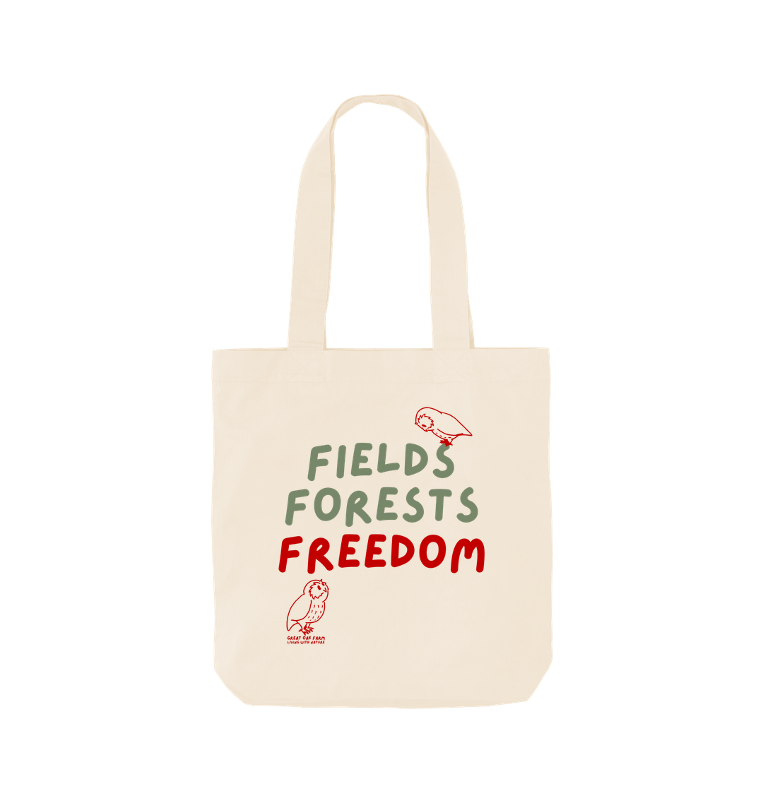 Great Oak Farm Fields Forests Freedom Natural Tote