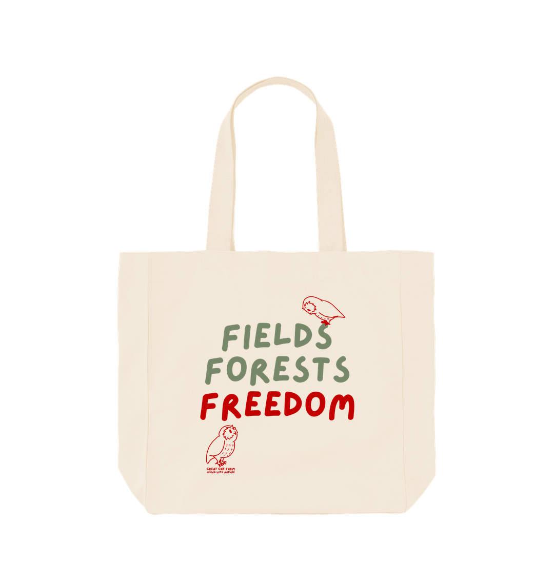 Great Oak Farm Natural Large Fields Forests Freedom Tote