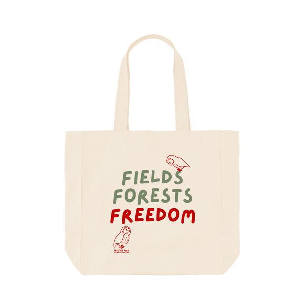 Great Oak Farm Natural Large Fields Forests Freedom Tote