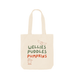 Great Oak Farm Natural Large Wellies Puddles Pumkins Tote