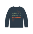 Great Oak Farm Navy Blue Wellies Puddles Pumpkins Jumper
