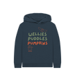 Great Oak Farm Navy Blue Wellies Puddles Pumpkins Hoodie