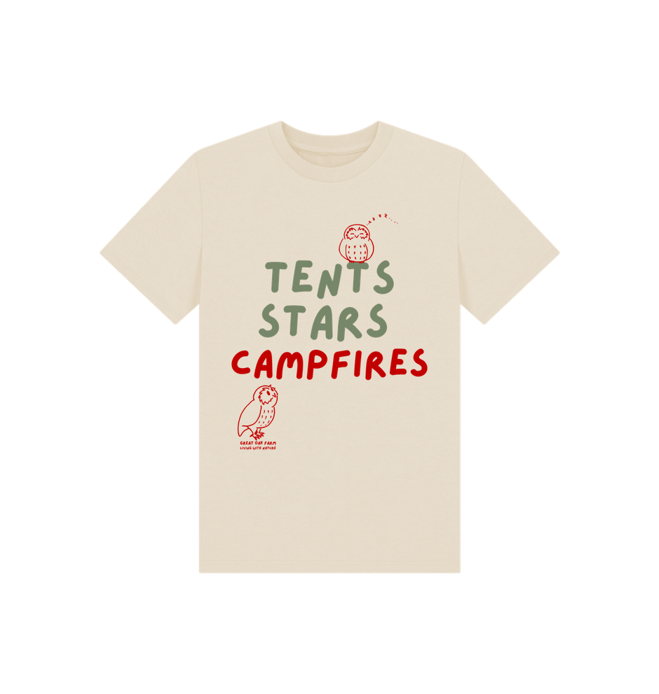 Great Oak Far Oat Tents Stars Campfires T-shrt