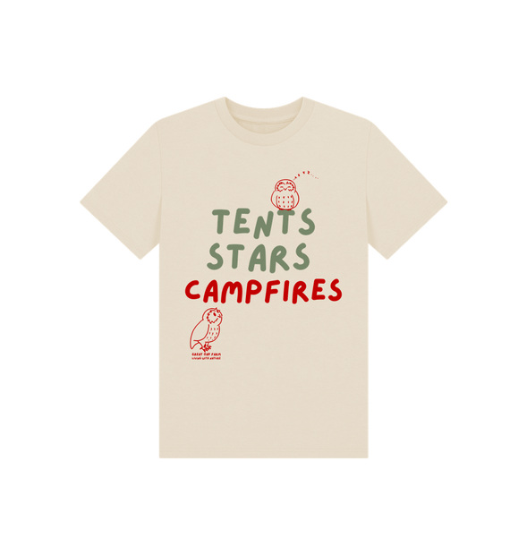 Great Oak Far Oat Tents Stars Campfires T-shrt