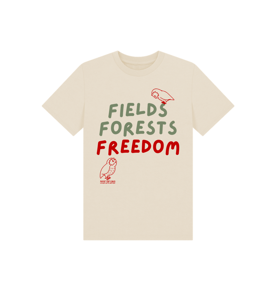 Great Oak Farm Oat Fields Forests Freedom T-shirt