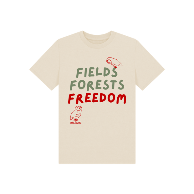 Great Oak Farm Oat Fields Forests Freedom T-shirt
