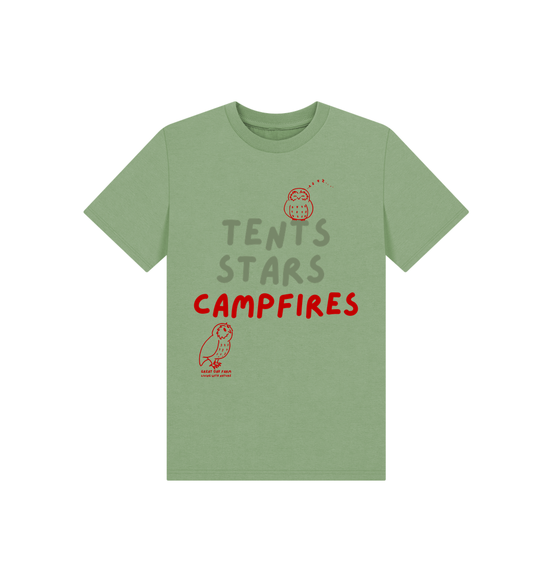 Great Oak Farm Sage Tents Sars Campfires T-shirt