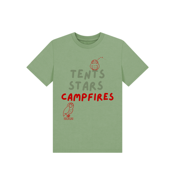 Great Oak Farm Sage Tents Sars Campfires T-shirt