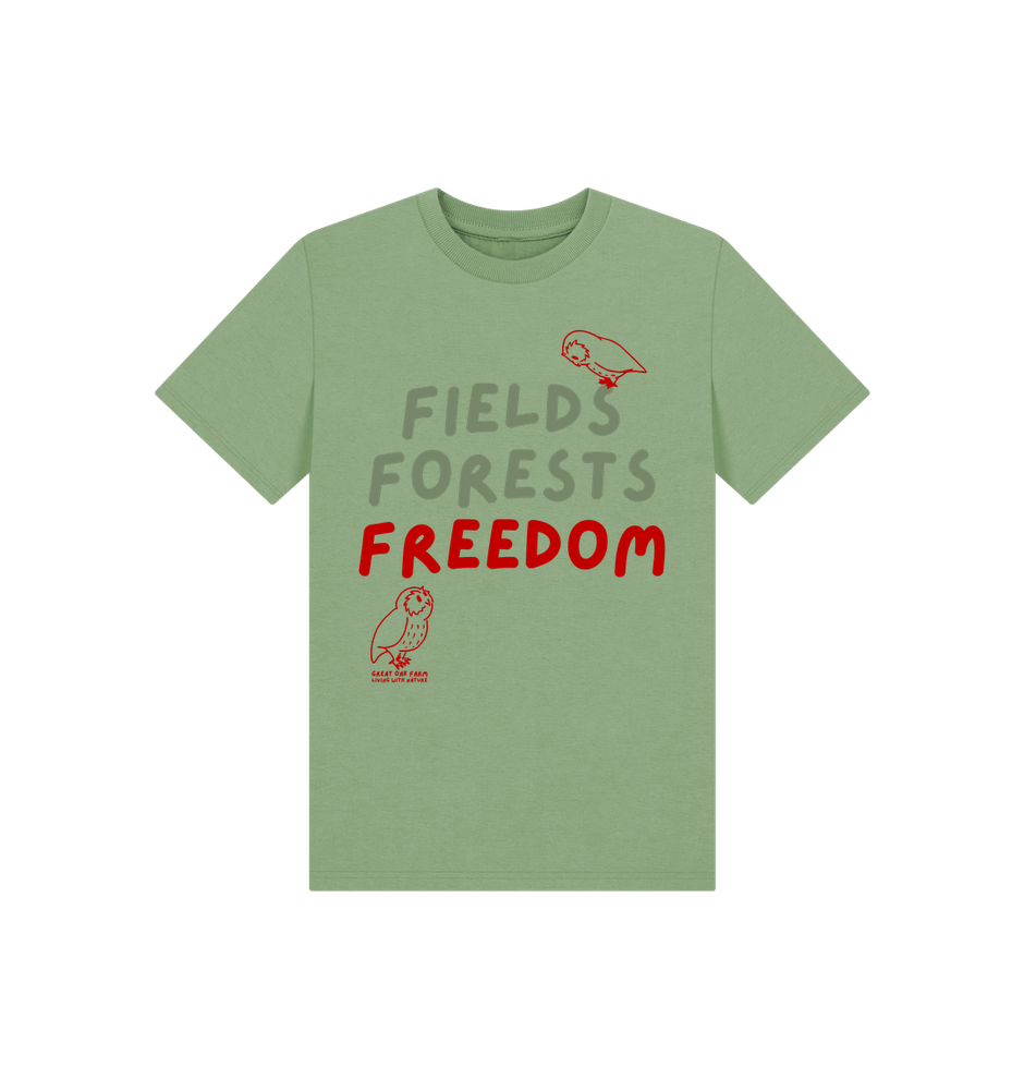 Great Oak Farm Sage Fields Forests Freedom T-shirt
