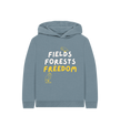 Great Oak Farm Stone Blue Fields Forests Freedom hoodie