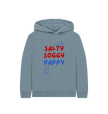 Great Oak Farm Stone Blue Salty Soggy Happy Hoodie