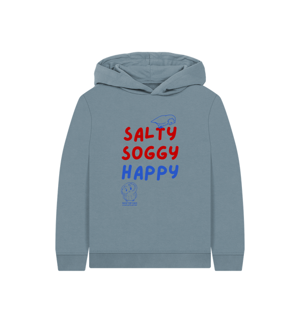 Great Oak Farm Stone Blue Salty Soggy Happy Hoodie