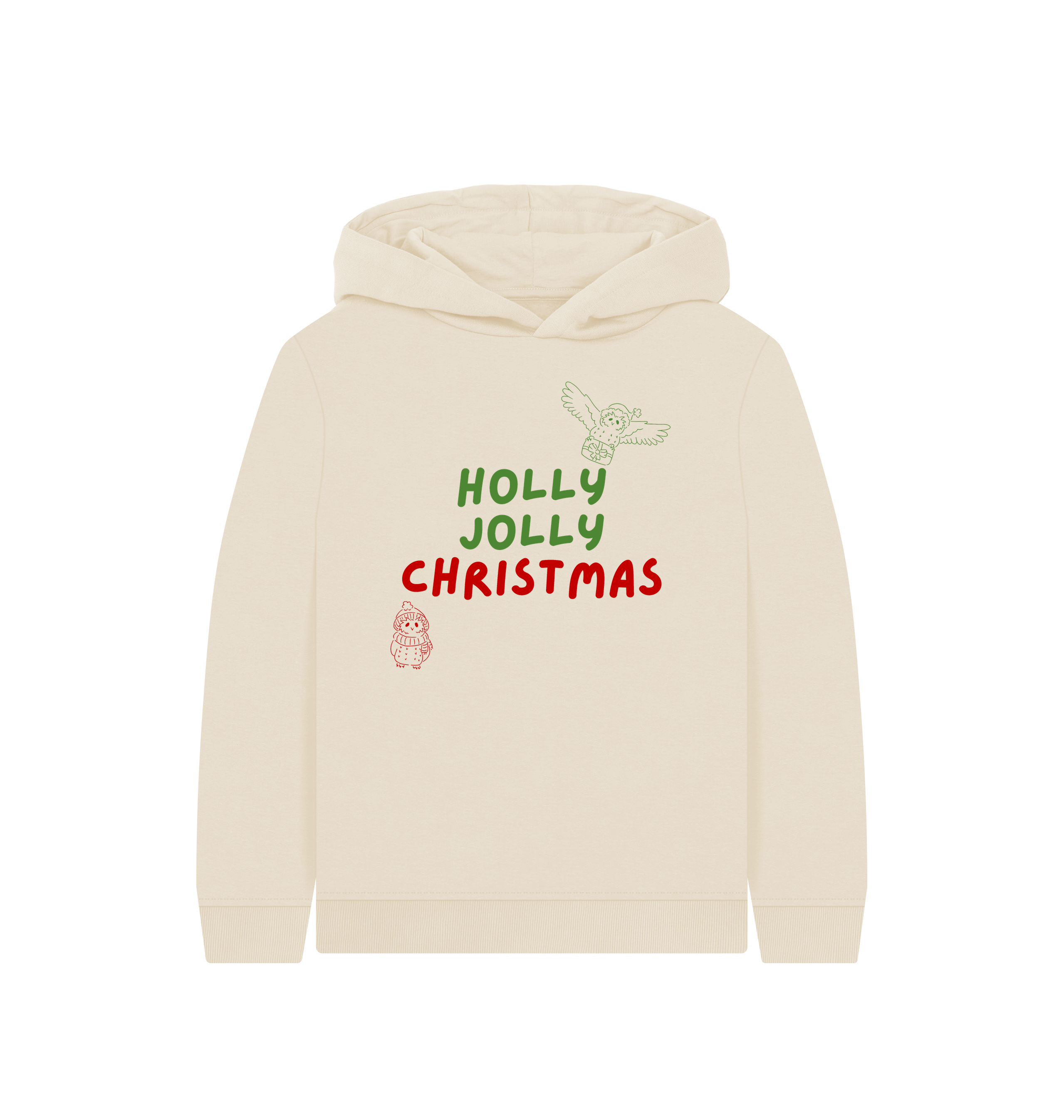 Oat Printed Kids Hoodie Front